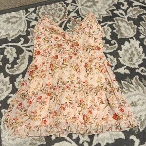 Short flowy floral dress